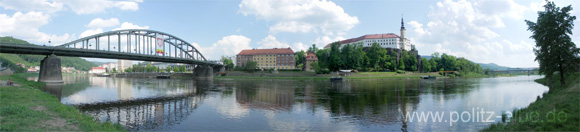 Die Elbe in Tetschen