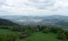 Panoramabild Tetschen-Bodenbach vom Aussichtsturm Hochdobern