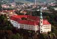 Blick von der Schäferwand auf das Schloss Tetschen