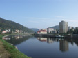 Blick über die Elbe nach Tetschen